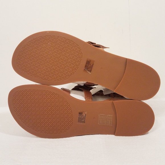 🆕️TORY BURCH "BLOSSOM" LEATHER GLADIATOR SANDALS - Picture 6 of 8